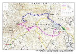 古賀志山登山コース地図