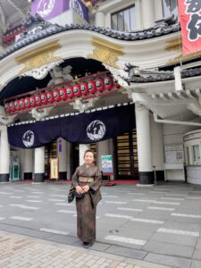 歌舞伎鑑賞画像